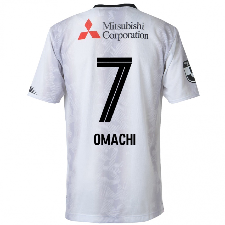 Niño Fútbol Camiseta Hyugo Omachi #7 Blanco Negro 2ª Equipación 2024/25