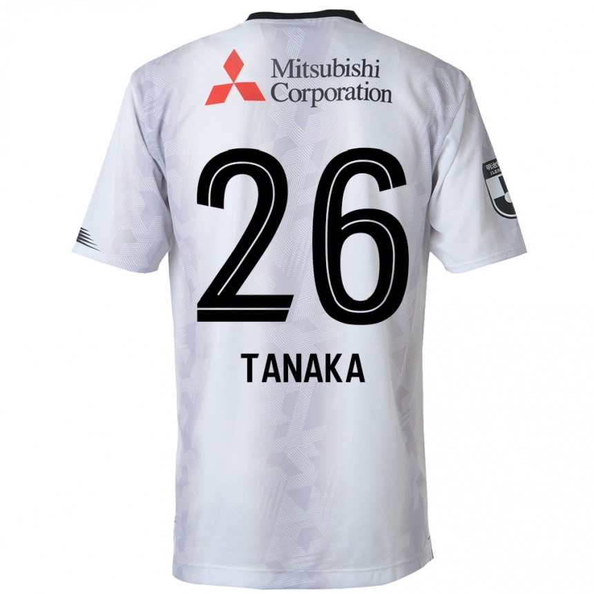 Niño Fútbol Camiseta Haruto Tanaka #26 Blanco Negro 2ª Equipación 2024/25