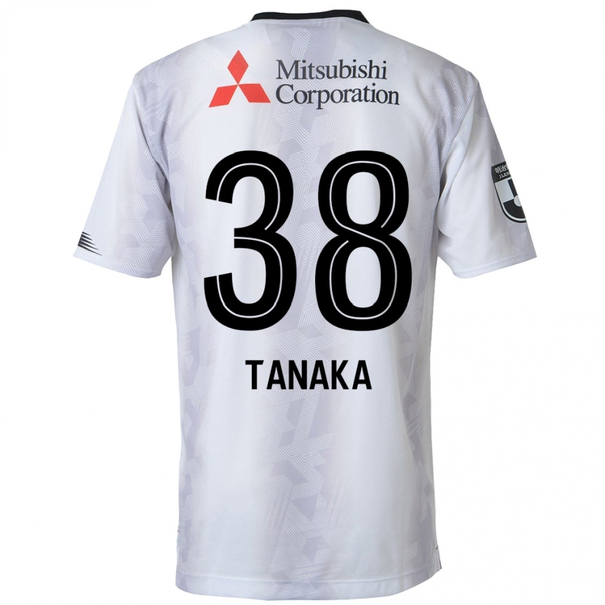 Niño Fútbol Camiseta Kio Tanaka #38 Blanco Negro 2ª Equipación 2024/25