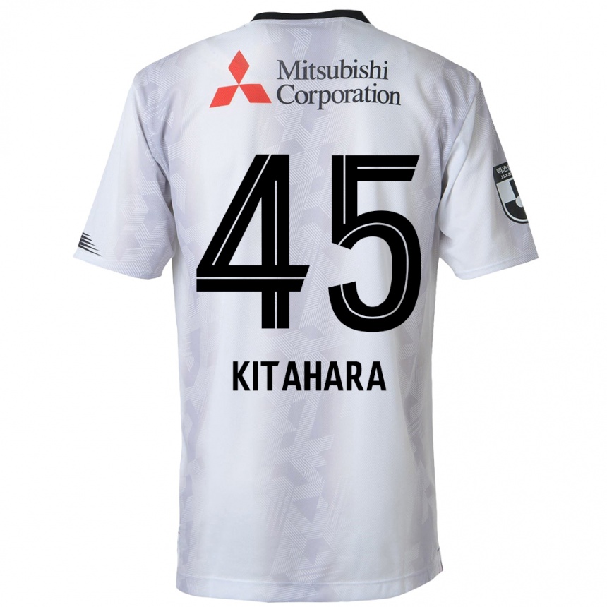 Niño Fútbol Camiseta Maki Kitahara #45 Blanco Negro 2ª Equipación 2024/25