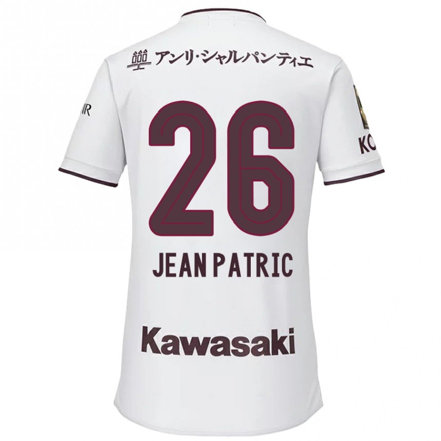 Niño Fútbol Camiseta Jean Patric #26 Blanco Rojo 2ª Equipación 2024/25