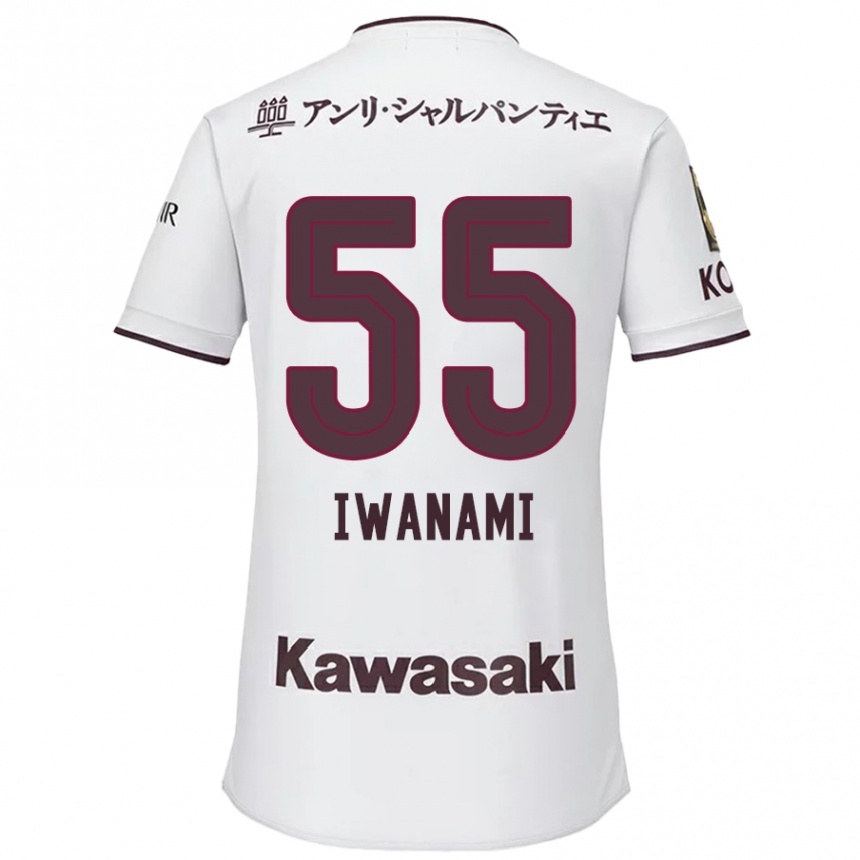 Niño Fútbol Camiseta Takuya Iwanami #55 Blanco Rojo 2ª Equipación 2024/25