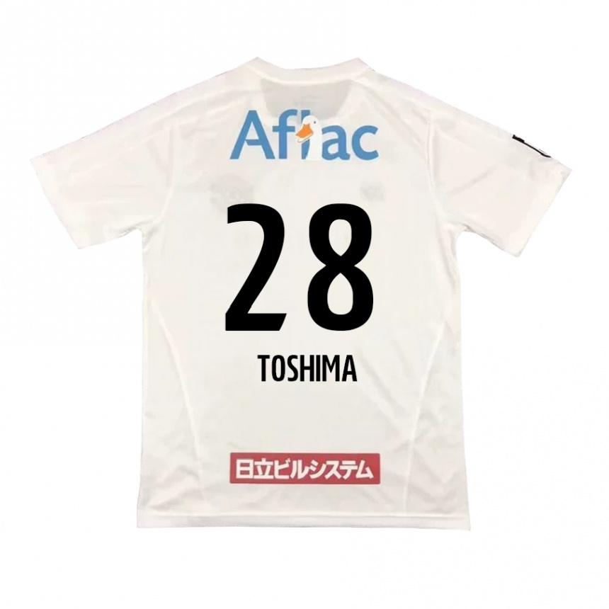 Niño Fútbol Camiseta Sachiro Toshima #28 Blanco Negro 2ª Equipación 2024/25