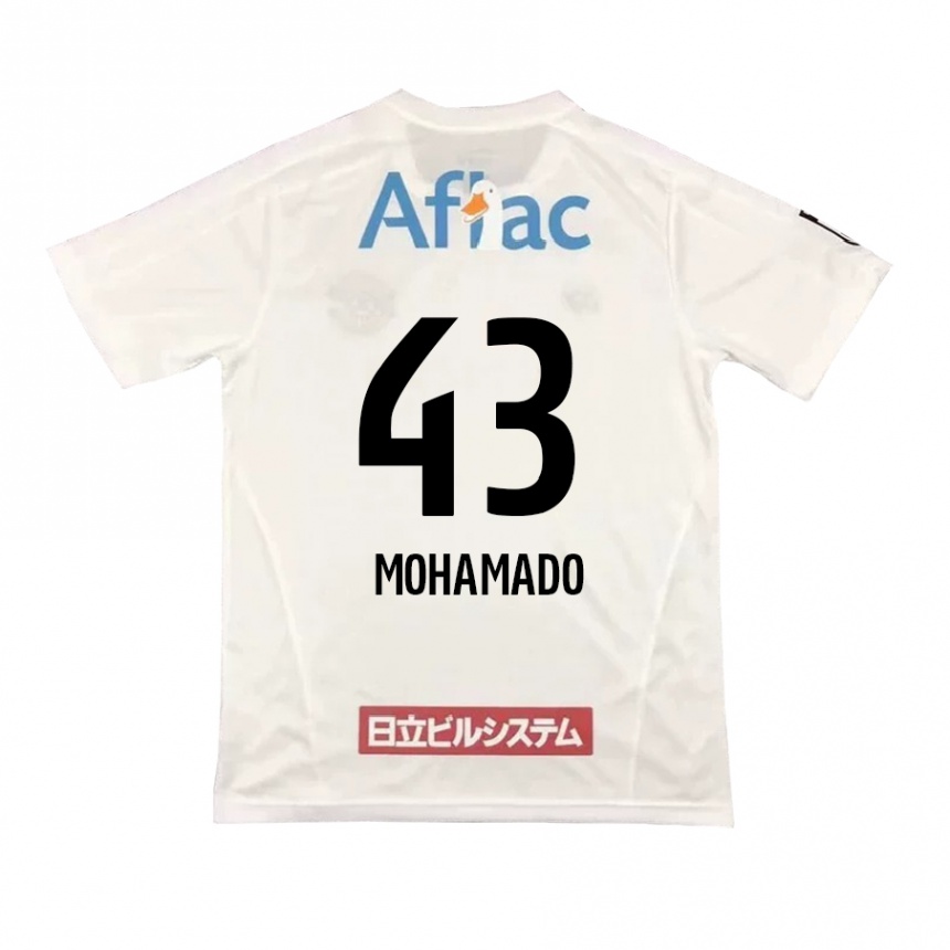 Niño Fútbol Camiseta Faruzansana Mohamado #43 Blanco Negro 2ª Equipación 2024/25