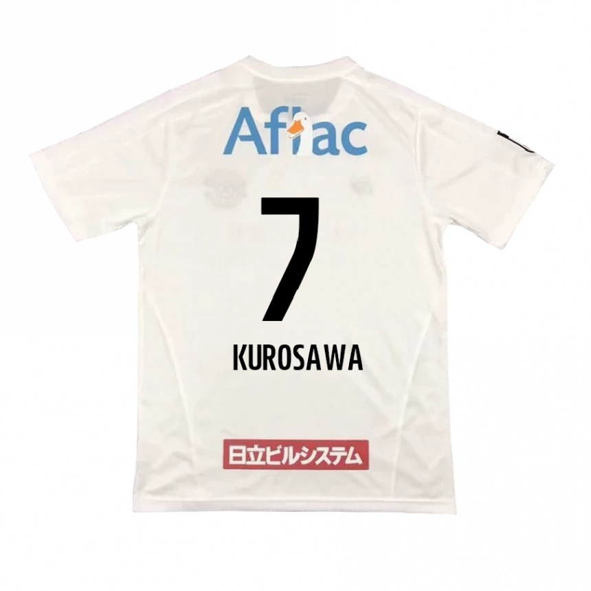 Niño Fútbol Camiseta Shido Kurosawa #7 Blanco Negro 2ª Equipación 2024/25