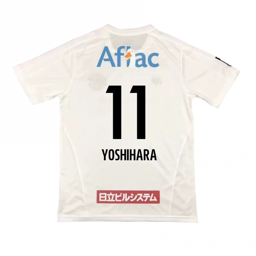 Niño Fútbol Camiseta Futo Yoshihara #11 Blanco Negro 2ª Equipación 2024/25