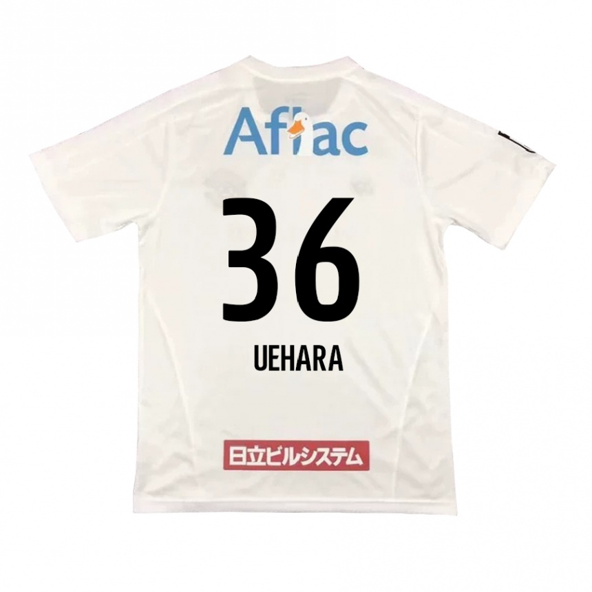 Niño Fútbol Camiseta Reo Uehara #36 Blanco Negro 2ª Equipación 2024/25