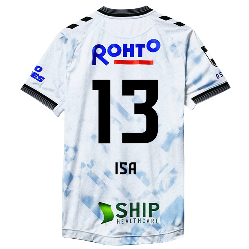 Niño Fútbol Camiseta Isa Sakamoto #13 Blanco Negro 2ª Equipación 2024/25