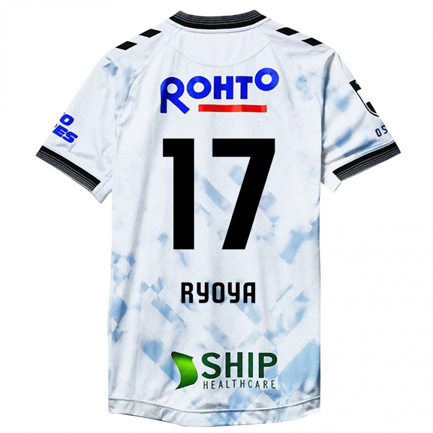 Niño Fútbol Camiseta Ryoya Yamashita #17 Blanco Negro 2ª Equipación 2024/25