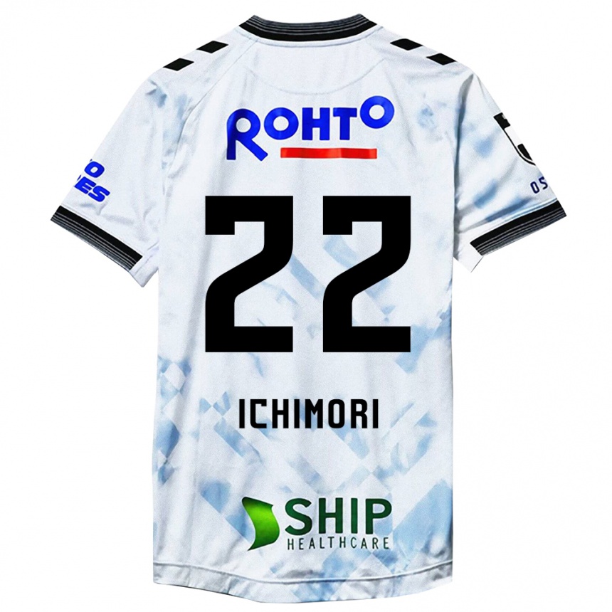 Niño Fútbol Camiseta Jun Ichimori #22 Blanco Negro 2ª Equipación 2024/25