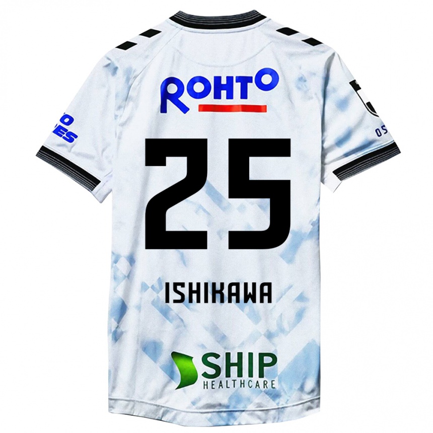 Niño Fútbol Camiseta Kei Ishikawa #25 Blanco Negro 2ª Equipación 2024/25