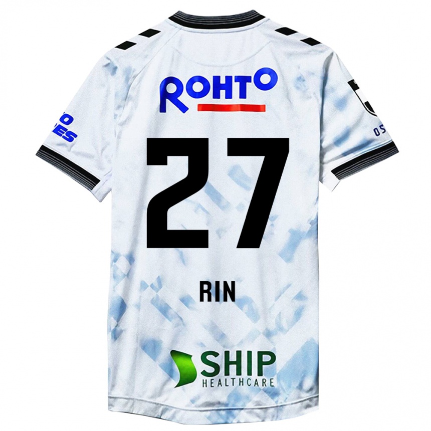 Niño Fútbol Camiseta Rin Mito #27 Blanco Negro 2ª Equipación 2024/25