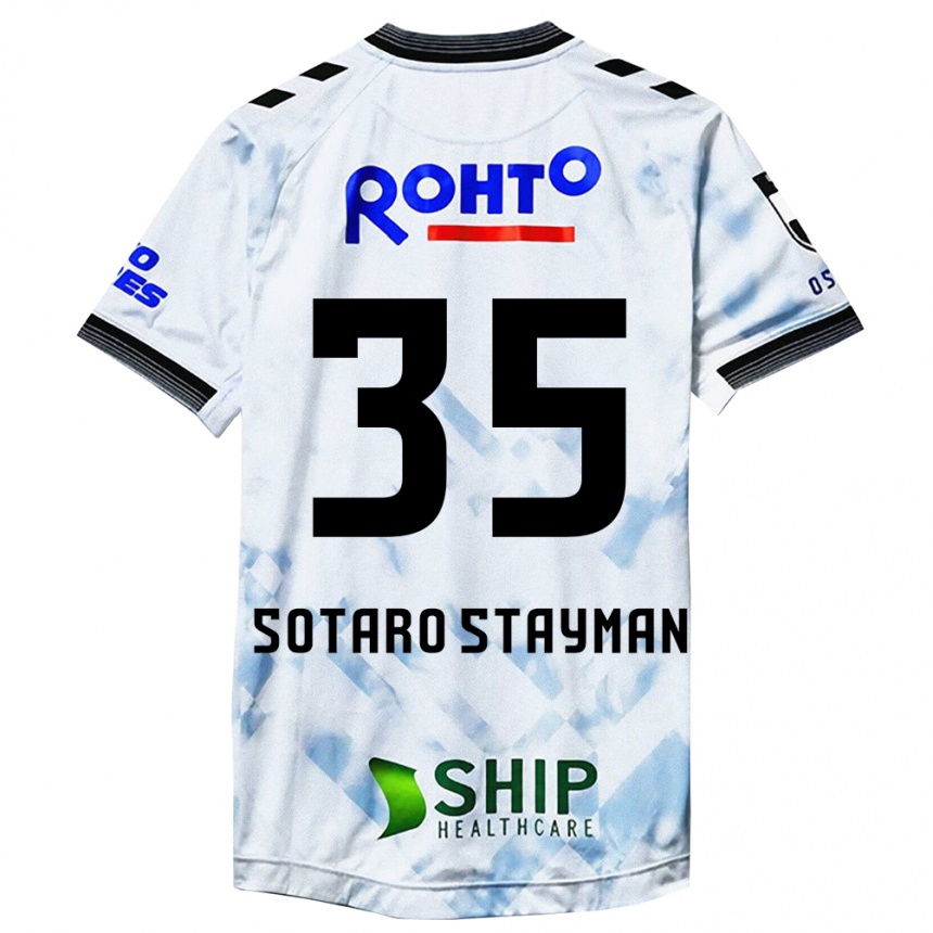 Niño Fútbol Camiseta Joshua Sotaro Stayman #35 Blanco Negro 2ª Equipación 2024/25