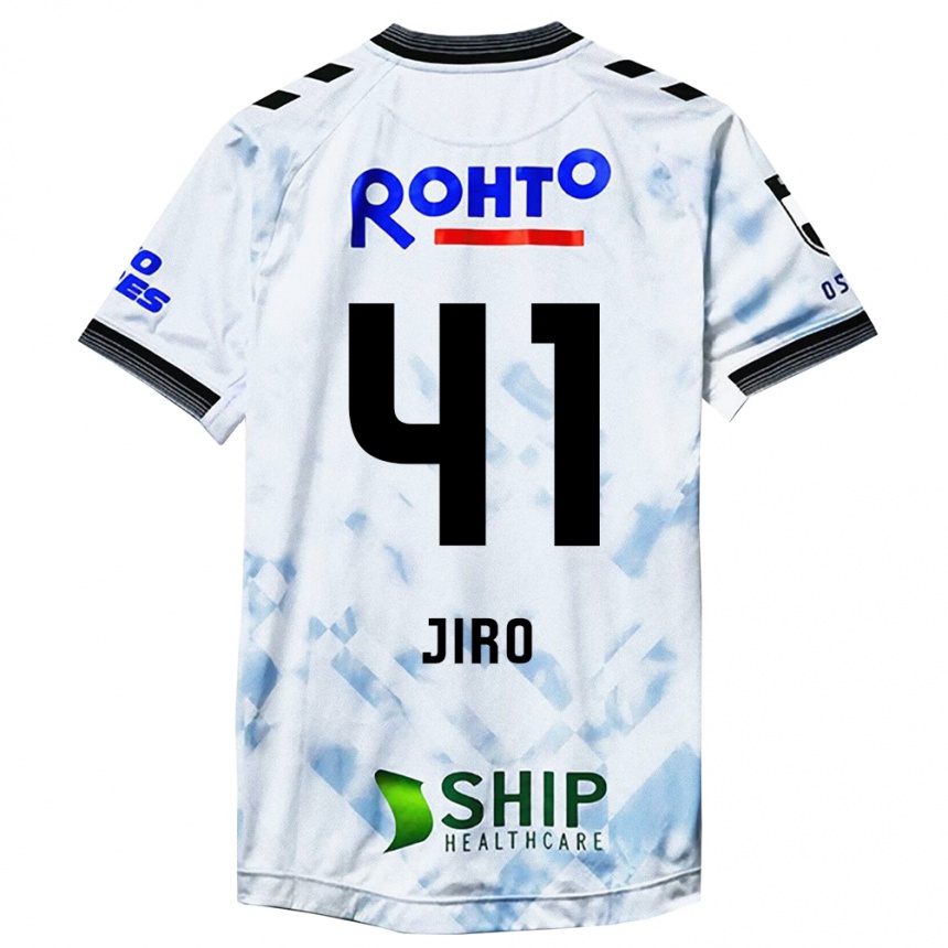 Niño Fútbol Camiseta Jiro Nakamura #41 Blanco Negro 2ª Equipación 2024/25