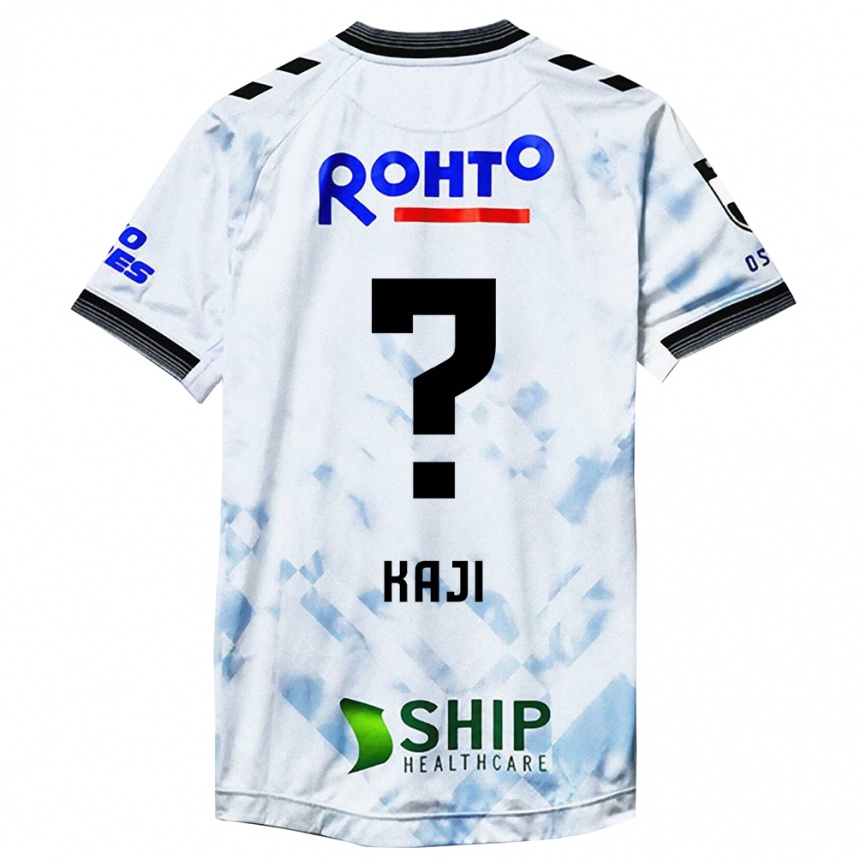 Niño Fútbol Camiseta Rihito Kaji #0 Blanco Negro 2ª Equipación 2024/25