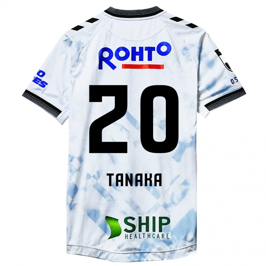 Niño Fútbol Camiseta Hyoga Tanaka #20 Blanco Negro 2ª Equipación 2024/25