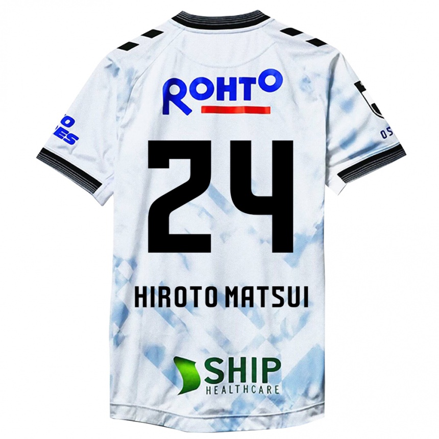 Niño Fútbol Camiseta Elijah Hiroto Matsui #24 Blanco Negro 2ª Equipación 2024/25