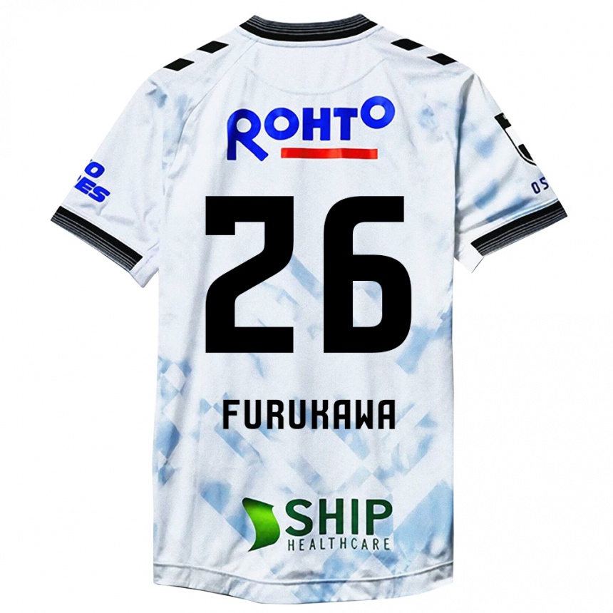 Niño Fútbol Camiseta Kanta Furukawa #26 Blanco Negro 2ª Equipación 2024/25