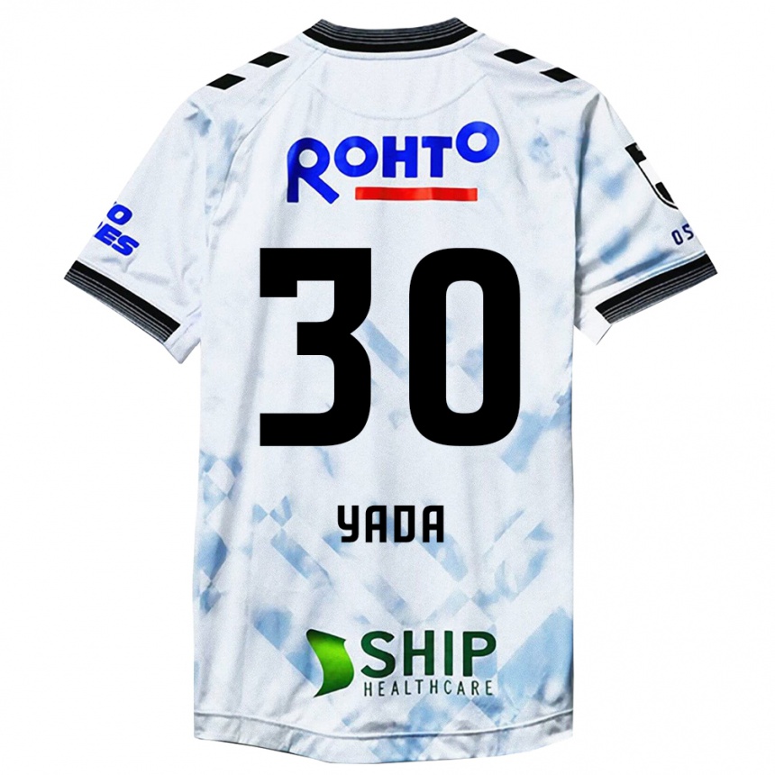 Niño Fútbol Camiseta Yukito Yada #30 Blanco Negro 2ª Equipación 2024/25