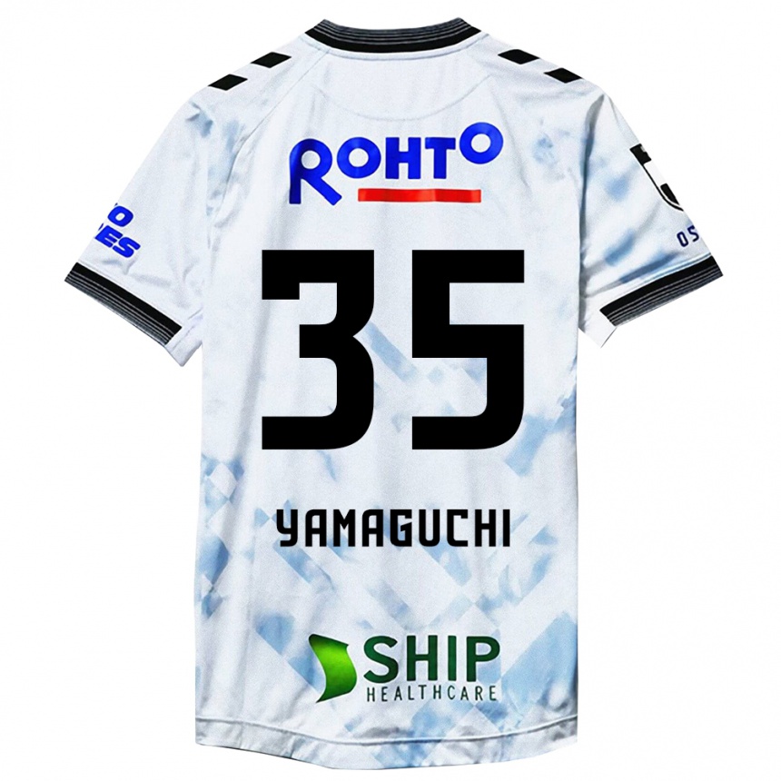 Niño Fútbol Camiseta Haruta Yamaguchi #35 Blanco Negro 2ª Equipación 2024/25