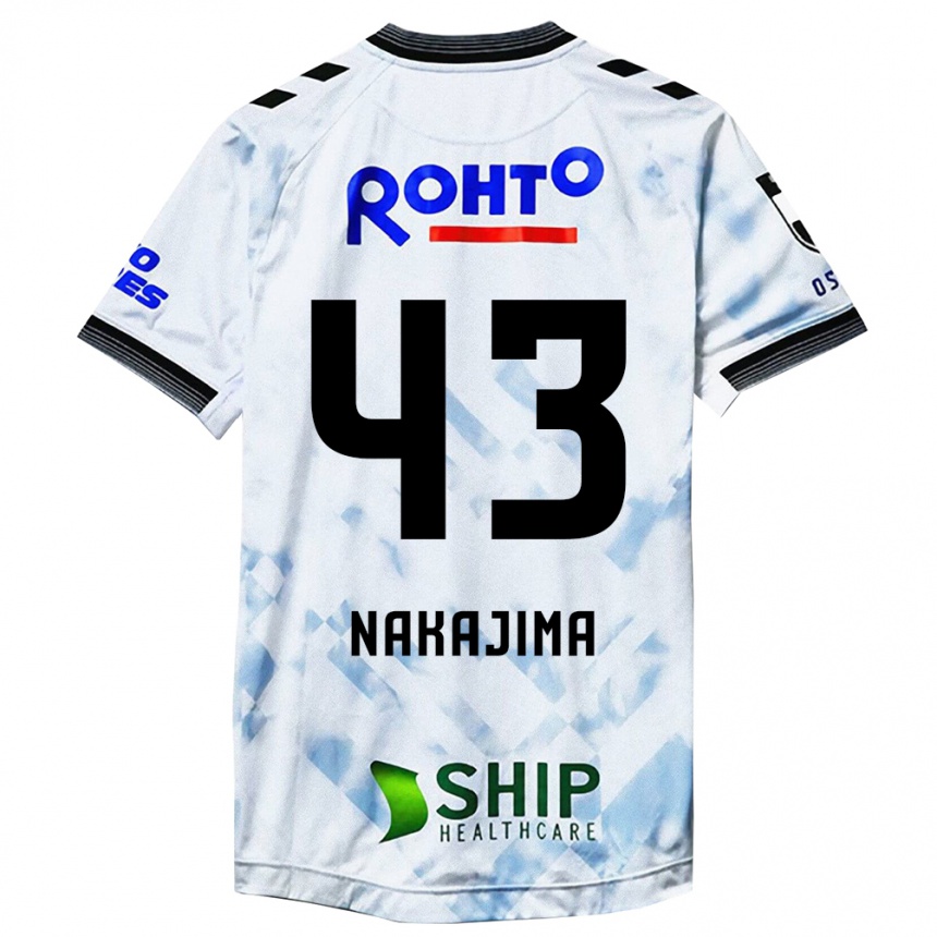 Niño Fútbol Camiseta Yugo Nakajima #43 Blanco Negro 2ª Equipación 2024/25