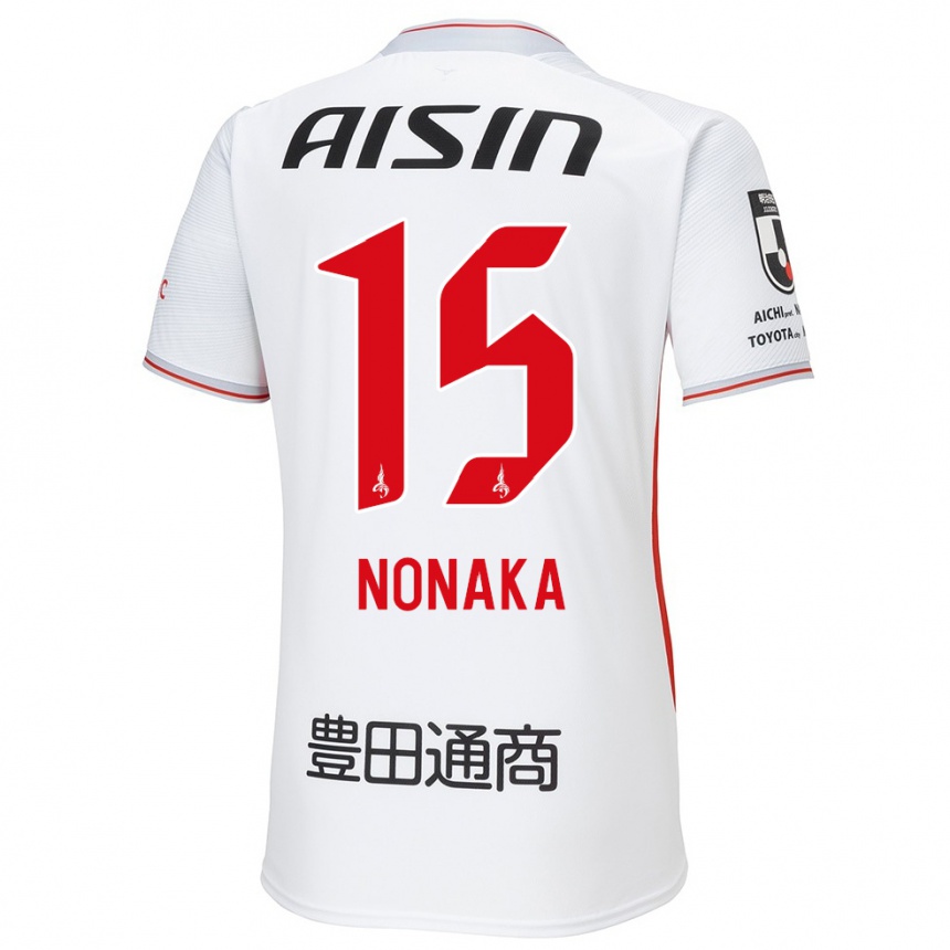 Niño Fútbol Camiseta Yugo Nonaka #15 Blanco Amarillo Rojo 2ª Equipación 2024/25