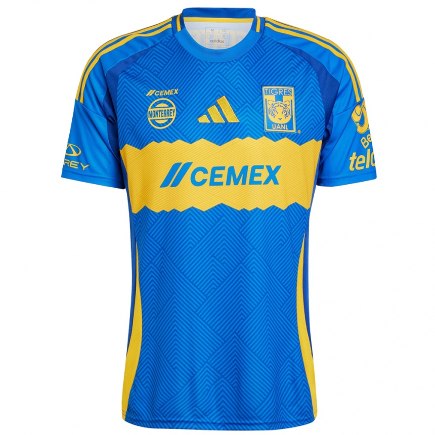 Niño Fútbol Camiseta Belen Cruz #18 Azul Amarillo 2ª Equipación 2024/25