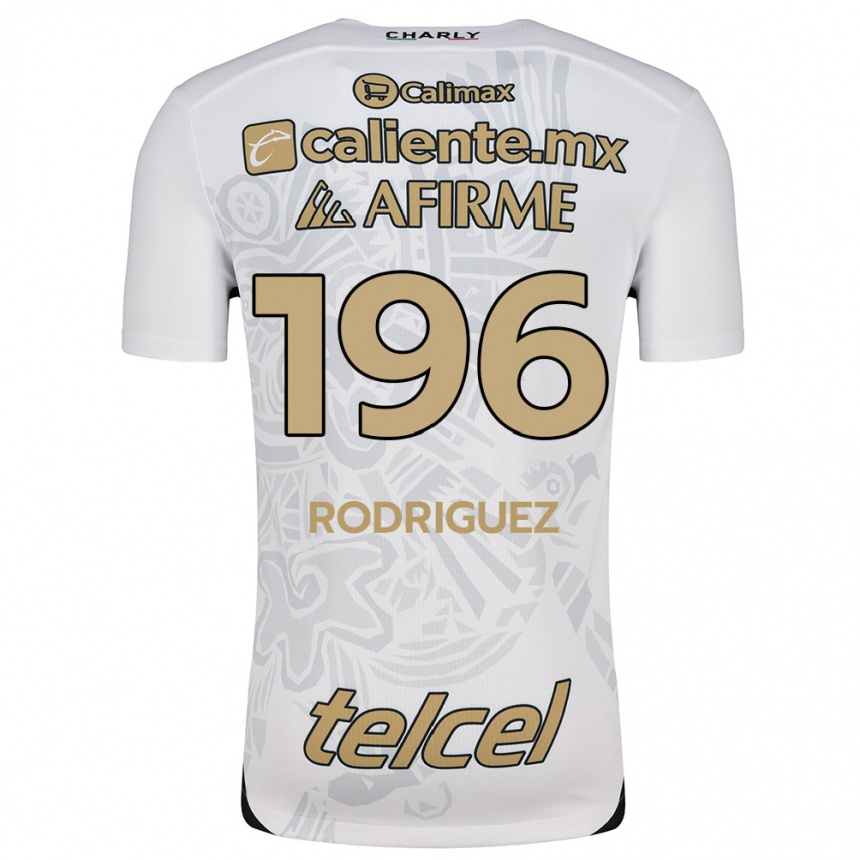 Niño Fútbol Camiseta Prince Rodríguez #196 Blanco Negro 2ª Equipación 2024/25