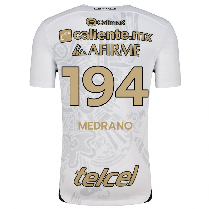 Niño Fútbol Camiseta Luis Medrano #194 Blanco Negro 2ª Equipación 2024/25