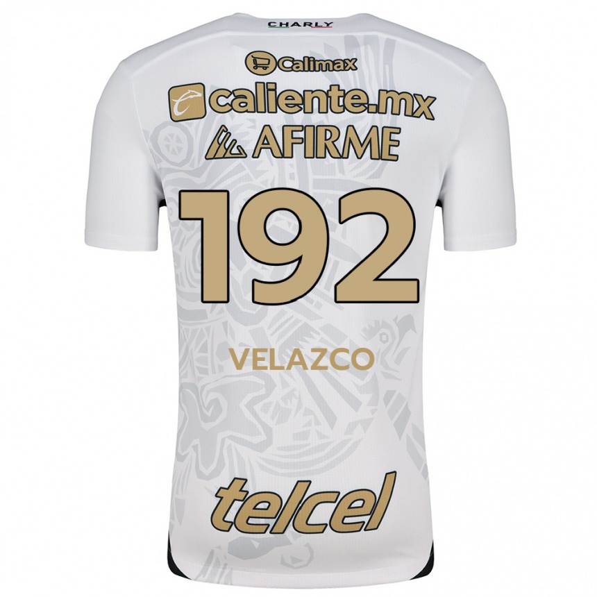 Niño Fútbol Camiseta Emiliano Velazco #192 Blanco Negro 2ª Equipación 2024/25