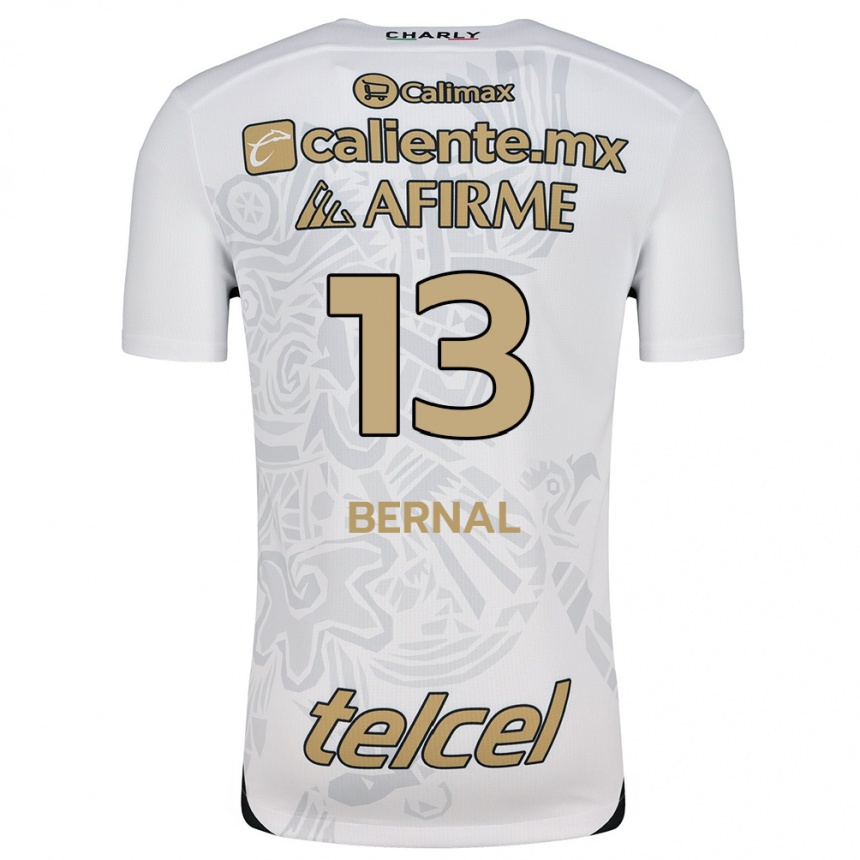 Niño Fútbol Camiseta Mayra Pelayo-Bernal #13 Blanco Negro 2ª Equipación 2024/25