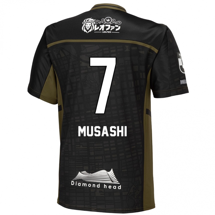 Niño Fútbol Camiseta Musashi Suzuki #7 Verde Negro 2ª Equipación 2024/25