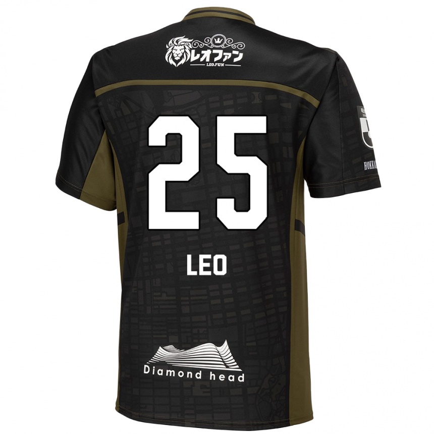 Niño Fútbol Camiseta Leo Osaki #25 Verde Negro 2ª Equipación 2024/25