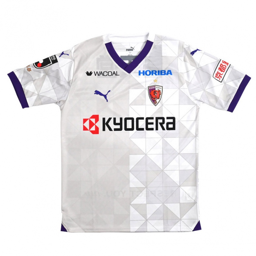 Niño Fútbol Camiseta Yuma Nishioka #47 Blanco Morado 2ª Equipación 2024/25