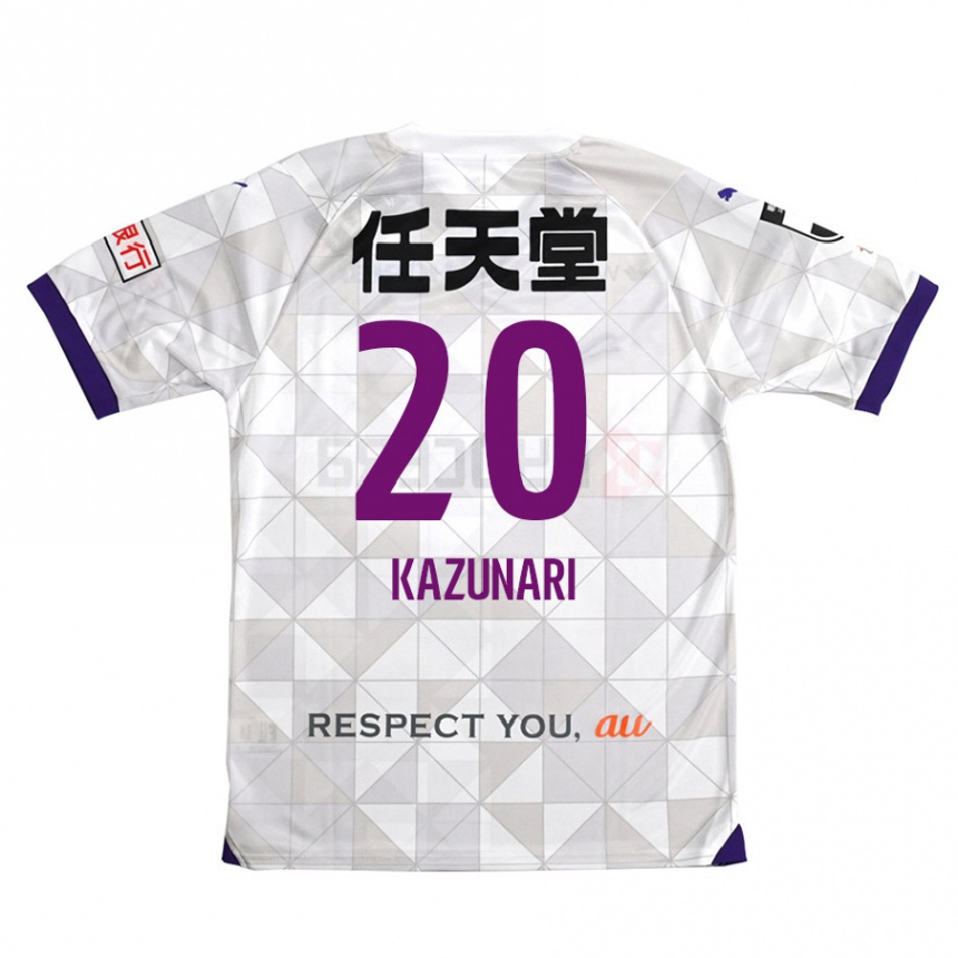 Niño Fútbol Camiseta Kazunari Kita #20 Blanco Morado 2ª Equipación 2024/25