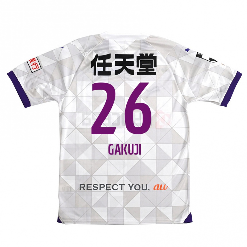 Niño Fútbol Camiseta Gakuji Ota #26 Blanco Morado 2ª Equipación 2024/25