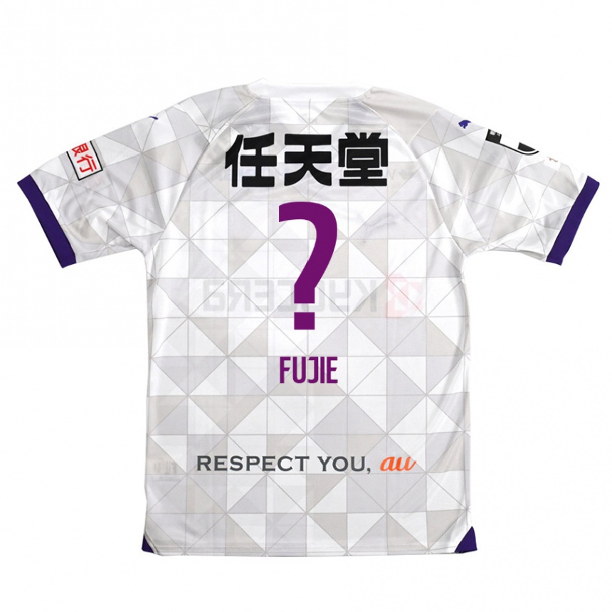 Niño Fútbol Camiseta Arumu Fujie #0 Blanco Morado 2ª Equipación 2024/25