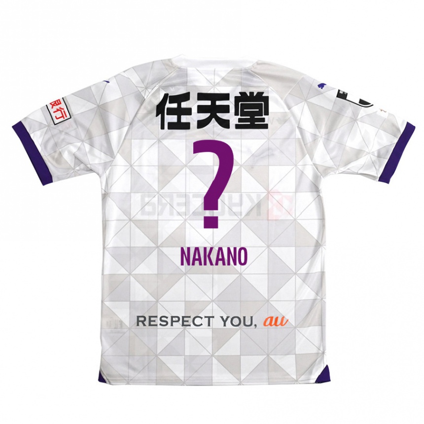 Niño Fútbol Camiseta Kotaro Nakano #0 Blanco Morado 2ª Equipación 2024/25