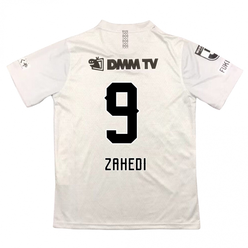 Niño Fútbol Camiseta Shahab Zahedi #9 Gris Negro 2ª Equipación 2024/25