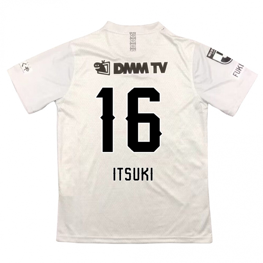 Niño Fútbol Camiseta Itsuki Oda #16 Gris Negro 2ª Equipación 2024/25