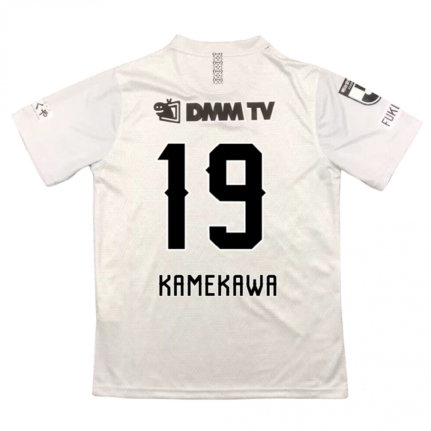 Niño Fútbol Camiseta Masashi Kamekawa #19 Gris Negro 2ª Equipación 2024/25