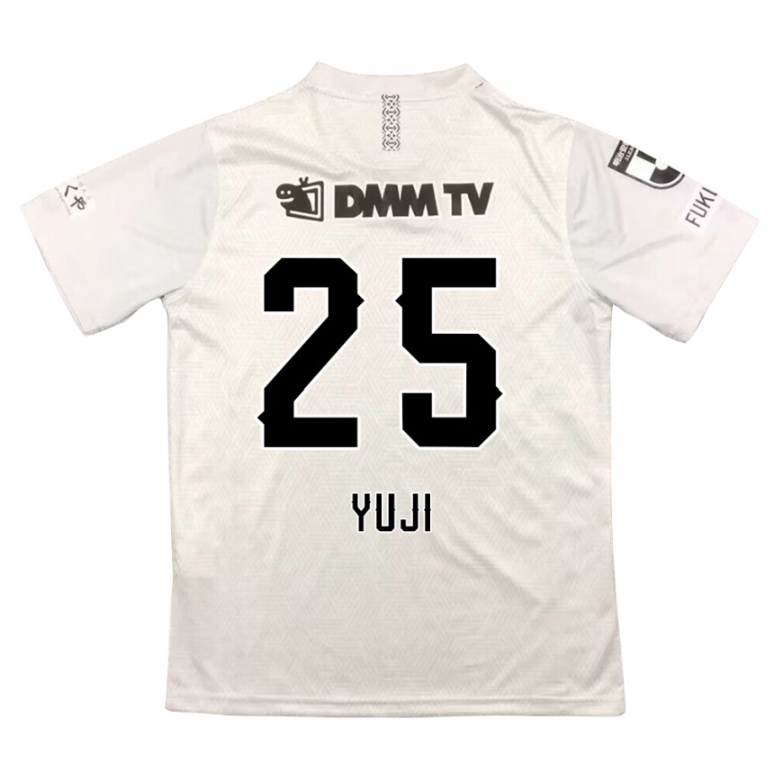 Niño Fútbol Camiseta Yuji Kitajima #25 Gris Negro 2ª Equipación 2024/25