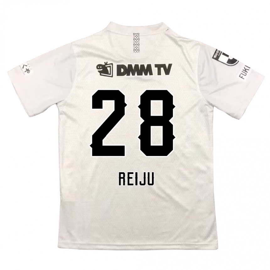 Niño Fútbol Camiseta Reiju Tsuruno #28 Gris Negro 2ª Equipación 2024/25