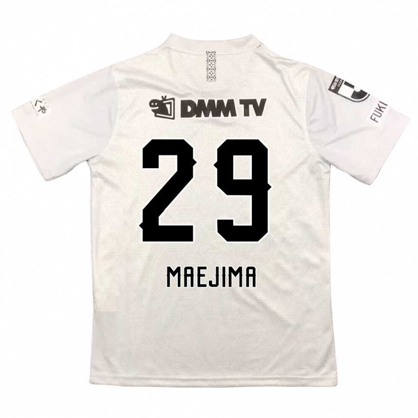 Niño Fútbol Camiseta Yota Maejima #29 Gris Negro 2ª Equipación 2024/25