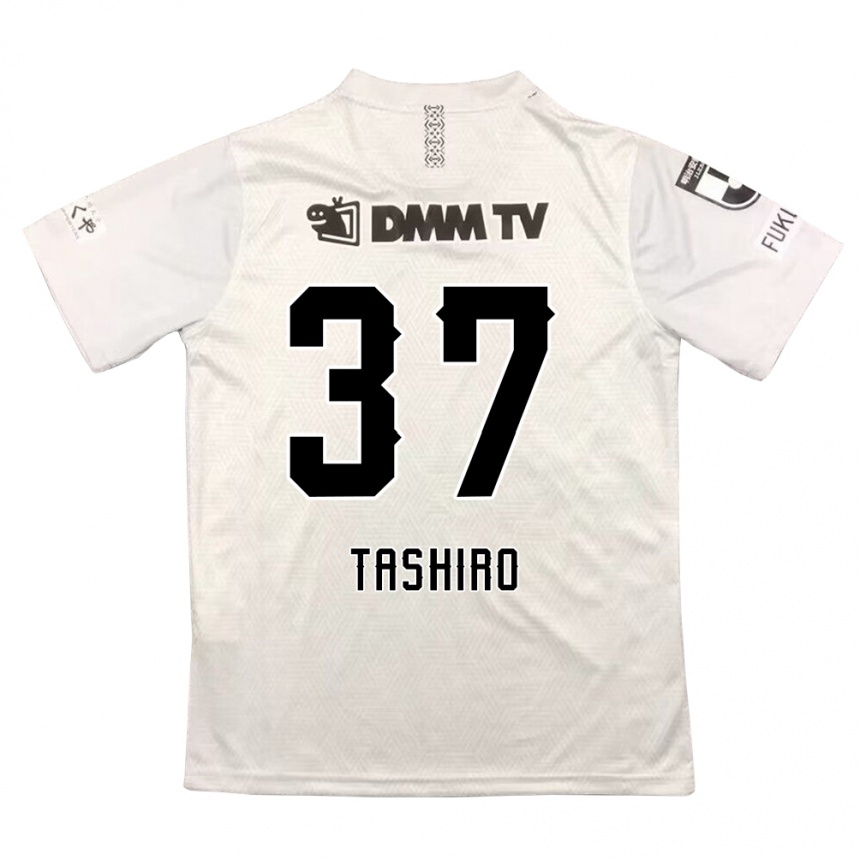 Niño Fútbol Camiseta Masaya Tashiro #37 Gris Negro 2ª Equipación 2024/25