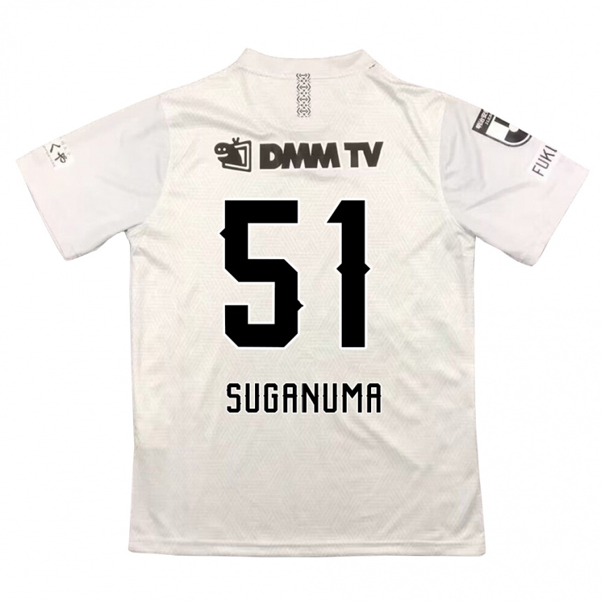 Niño Fútbol Camiseta Kazuaki Suganuma #51 Gris Negro 2ª Equipación 2024/25