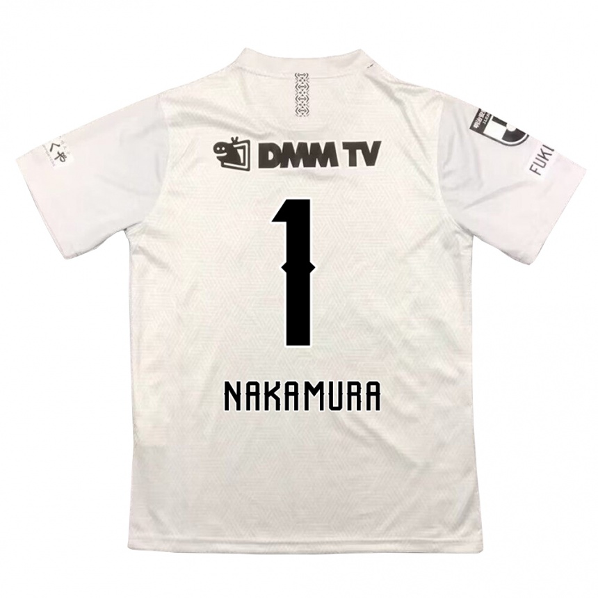 Niño Fútbol Camiseta Seigo Nakamura #1 Gris Negro 2ª Equipación 2024/25