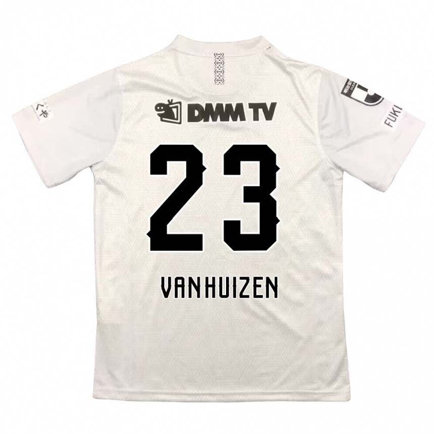 Niño Fútbol Camiseta Haruki Christopher Van Huizen #23 Gris Negro 2ª Equipación 2024/25