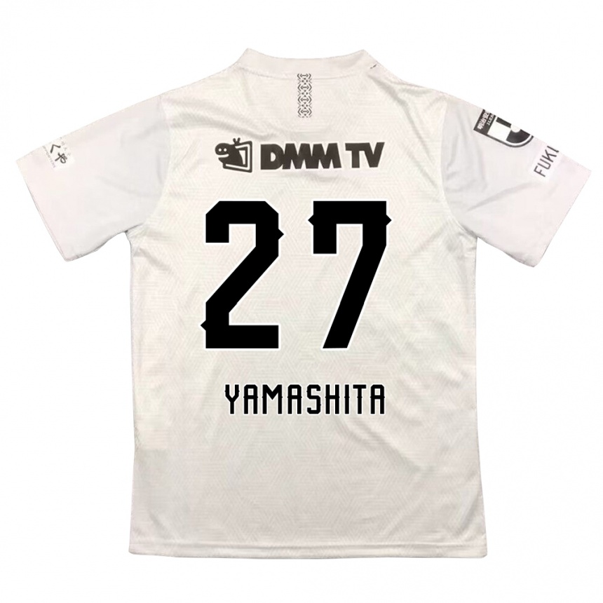 Niño Fútbol Camiseta Sotaro Yamashita #27 Gris Negro 2ª Equipación 2024/25