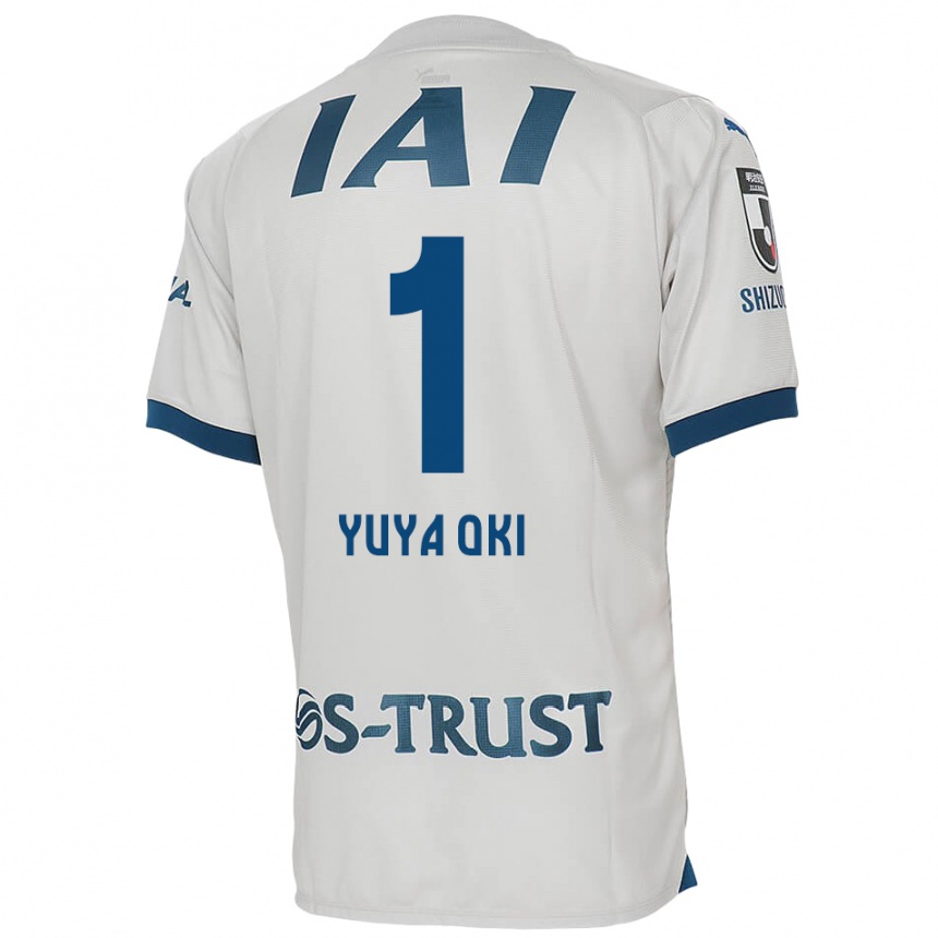 Niño Fútbol Camiseta Yuya Oki #1 Blanco Azul 2ª Equipación 2024/25